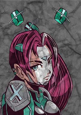 Anime Space Fighter Girl