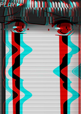 Sad Anime Girl Vaporwave