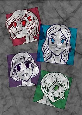 Anime Charakters Wall Art