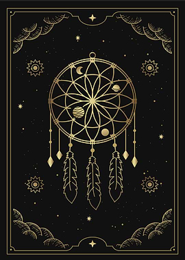 Tarot A dream catcher card
