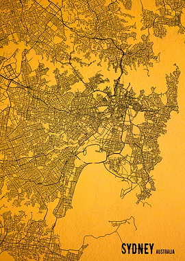SYDNEY AUSTRALIA CITY MAP