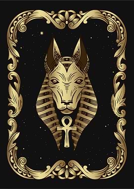 Egyptian god Tarot card