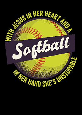 Softball With Jesus In Her