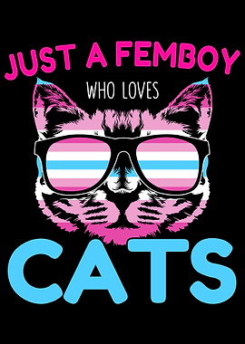 Femboy Anime Cat Lover