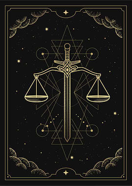 Scale of justice tarot