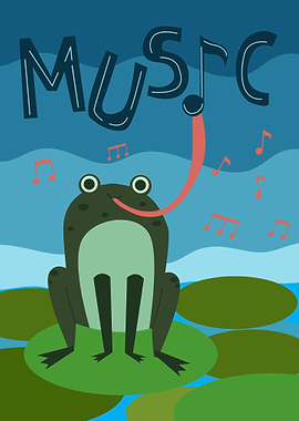 Musical Notes of A Frog