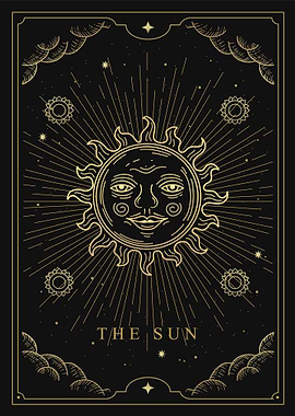 The sun tarot card