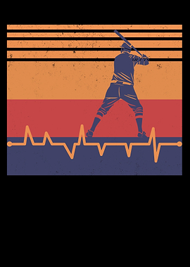 Baseball Player Retro