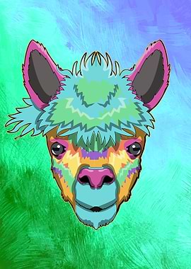 Llama Alpaca Splash Animal