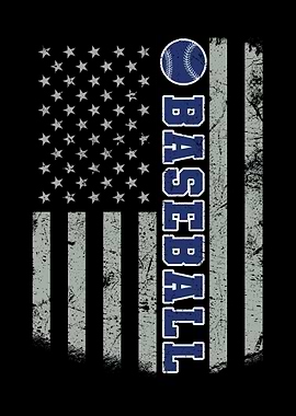Baseball American Flag USA