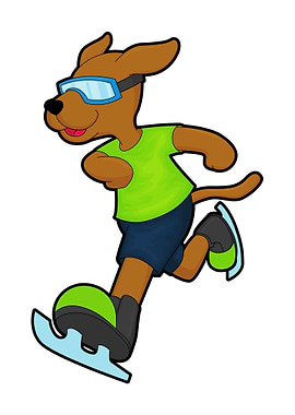 Dog Ice skating Sports