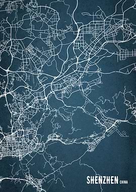 SHENZHEN CITY MAP CHINA