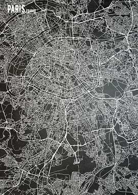 Paris France City Map