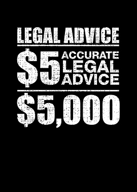 Funny lawyer legal advice