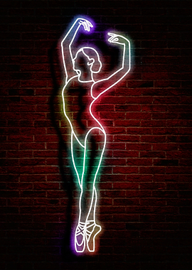 ballet neon art