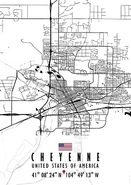 CHEYENNE MAP USA