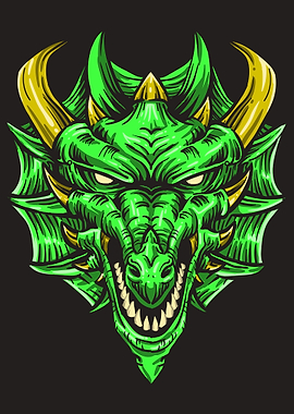 Dragon Face Art