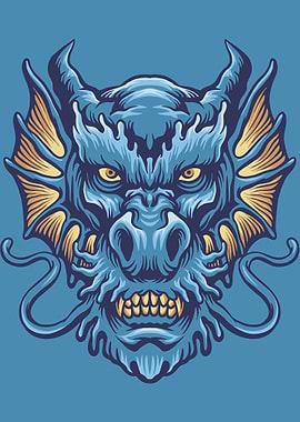 Dragon Face Art