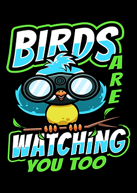 Bird Watching Bluetit Bird