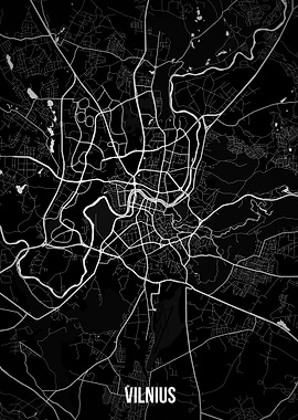 Vilnius dark map