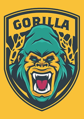Gorilla Face Vector Art