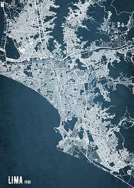 LIMA PERU CITY MAP