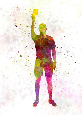 Referee in watercolor