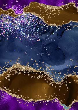 Peacock Glitter Agate 02