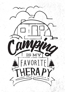 Camping Therapy Drawing