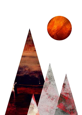 Red Mountain Wall Art