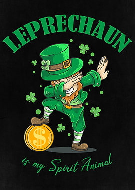 Funny Dabbing Leprechaun