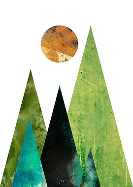 Green Mountain Wall Art