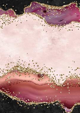 Pink Glitter Agate 04