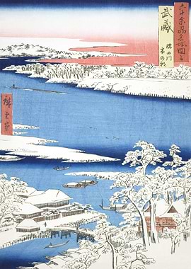 Snow At Musashi Sumida