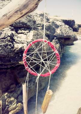 Dreamcatcher hanging sea