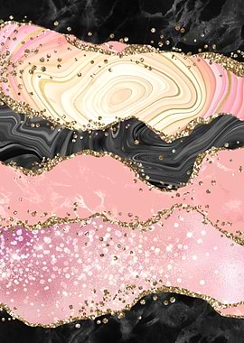 Pink Glitter Agate 05