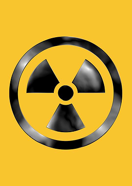 Radiation warning symbol p