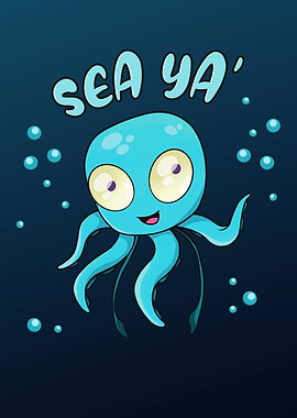 Sea Ya Cute Octopus Chibi