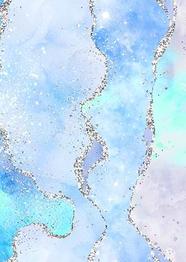 Ocean Glitter Agate 01