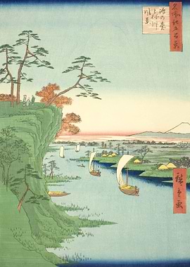 View Of Tone River Konodai