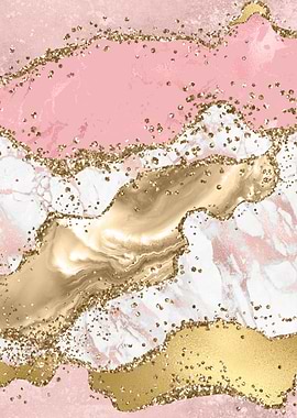 Pink Glitter Agate 03