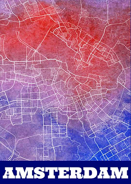 Amsterdam Netherlands Map