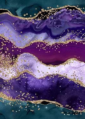 Peacock Glitter Agate 06