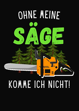 Saege Waldarbeiter Forst