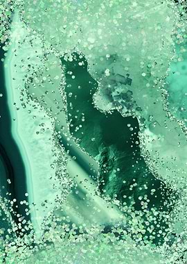 Emerald Glitter Agate 03
