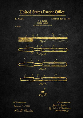 29 Toothbrush Patent 1904