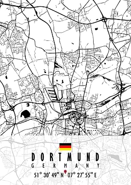 DORTMUND MAP GERMANY