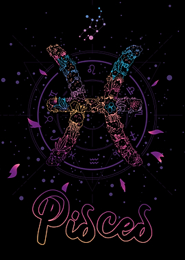 Vaporwave Zodiac Pisces