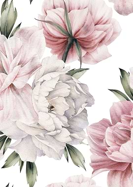 Peonies in Bloom Pattern 5