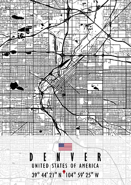 DENVER MAP USA